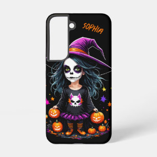Schattigee Schattige Kawaii Halloween Witch Samsung Galaxy Hoesje