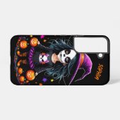 Schattigee Schattige Kawaii Halloween Witch Samsung Galaxy Hoesje (Achterkant horizontaal)