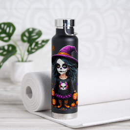 Schattigee Schattige Kawaii Halloween Witch Waterfles