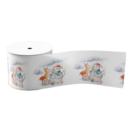 Schattigee schattige Kerstman & Vos Grosgrain Lint (Spoel)