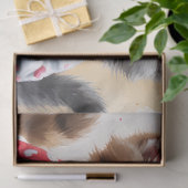 Schattigee schattige kittens Hot Cocoa Cake Hearts Tissuepapier (Geschenk)