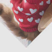 Schattigee schattige kittens Hot Cocoa Cake Hearts Tissuepapier (Detail)