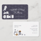 Schattigee Schattige Kitty Cat Pet Care Services P Visitekaartje (Voorkant / Achterkant)