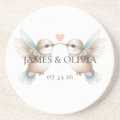 Schattigee Schattige kolibrie Zandsteen Onderzetter (Voorkant)