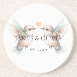 Schattigee Schattige kolibrie Zandsteen Onderzetter