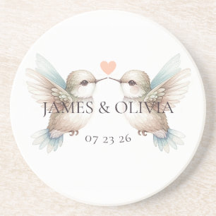 Schattigee Schattige kolibrie Zandsteen Onderzetter