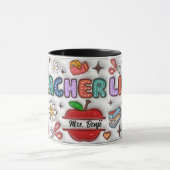 Schattigee Schattige lerarennaam 3D Opgeblazen Loo Mok (Midden)