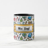 Schattigee Schattige lerarennaam 3D Opgeblazen Loo Mok (Midden)