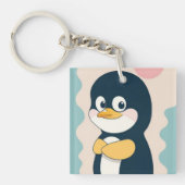 Schattigee Schattige Penquin Sleutelhanger (voorkant)