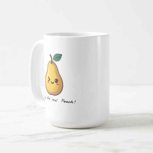 Schattigee Schattige Perzik Fruit Mok (Voorkant links)