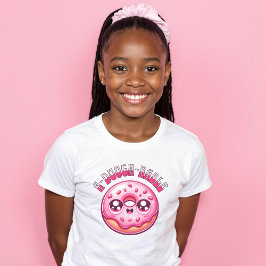 Schattigee Schattige Roze Donut Sprinkles A-Dough- T-shirt