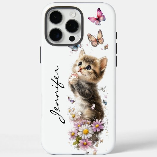 Schattigee Schattige Speelse Kitten iPhone / iPad  Case-Mate iPhone Case (Achterkant)