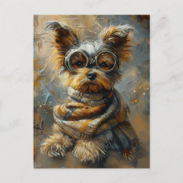 Schattigee Schattige Steampunk Yorkshire Terrier D Briefkaart