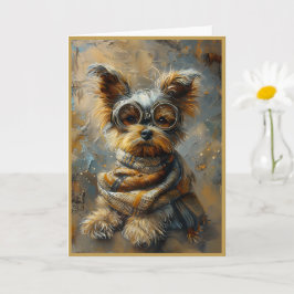Schattigee Schattige Steampunk Yorkshire Terrier N Kaart