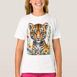 Schattigee schattige tijgerwelp t-shirt