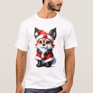 Schattigee schattige vos sinterklaas   AI Art T-shirt