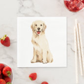 Schattigee Schattigee Puppy Golden Retriever Dog P Servet (Insitu)