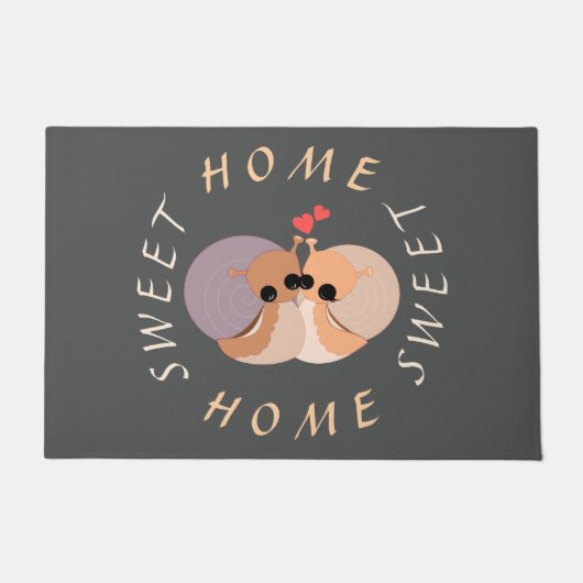 Schattigee Schattigee Slak Deurmat Tekst - Home Sw (Voorkant)