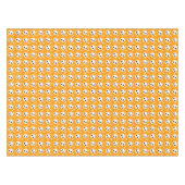 Schattigee schedel & Botten Halloween Patroon Tafelkleed (Voorkant (Horizontaal))