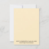 Schattigee schedel Halloween feest Kaart (Achterkant)