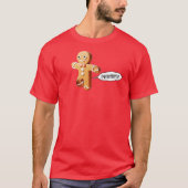 Schattigee scheten peperkoek man kerst t-shirt (Voorkant)