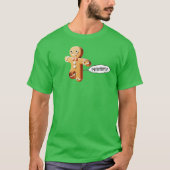 Schattigee scheten peperkoek man kerst t-shirt (Voorkant)
