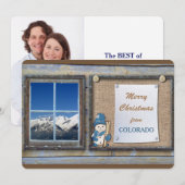 Schattigee Schilderachtig Colorado Cabin Note Phot Feestdagenkaart (Voorkant / Achterkant)
