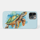 Schattigee Schilderschildpad Case-Mate iPhone Case (Achterkant (horizontaal))