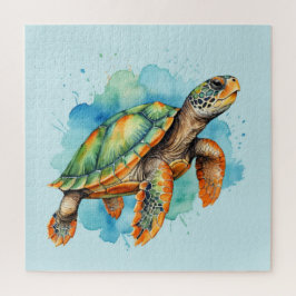 Schattigee Schilderschildpad Legpuzzel