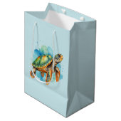 Schattigee Schilderschildpad Medium Cadeauzakje (Voorkant Gekanteld)