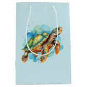 Schattigee Schilderschildpad Medium Cadeauzakje (Voorkant)