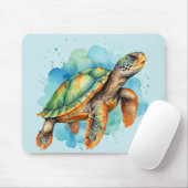 Schattigee Schilderschildpad Muismat (Met muis)