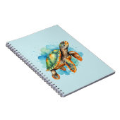 Schattigee Schilderschildpad Notitieboek (Rechterzijde)