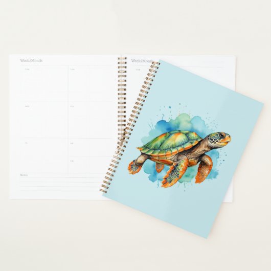 Schattigee Schilderschildpad Planner (Display)