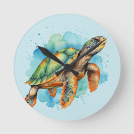 Schattigee Schilderschildpad Ronde Klok