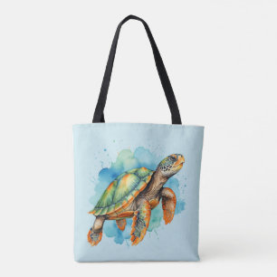 Schattigee Schilderschildpad Tote Bag