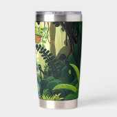 Schattigee schildpad, grillige Baby Turtle Wildlif Geïsoleerde Drinkbeker (Achterkant)