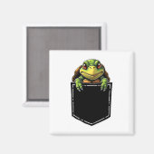 Schattigee schildpad in de zak Grappige Halloween  Magneet (Voorkant / Achterkant)