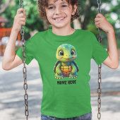 Schattigee schildpad Kind Turtle Animal Cartoon Gr T-shirt