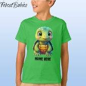 Schattigee schildpad Kind Turtle Animal Cartoon Gr T-shirt