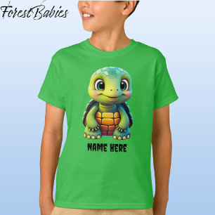 Schattigee schildpad Kind Turtle Animal Cartoon Gr T-shirt