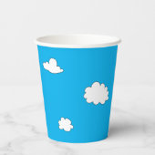 Schattigee schildpad lieveheersbeestje blauw Happy Papieren Bekers (Achterkant)