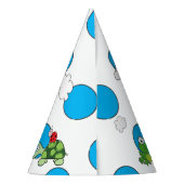 Schattigee schildpad lieveheersbeestje polka dot v feesthoedjes (Achterkant)