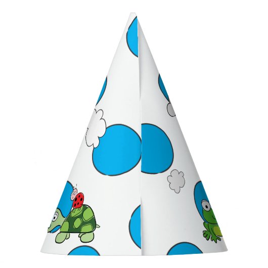 Schattigee schildpad lieveheersbeestje polka dot v feesthoedjes (Achterkant)