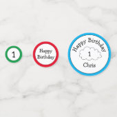 Schattigee schildpad lieveheersbeestje Verjaardags Confetti (Voorkanten)