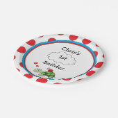 Schattigee Schildpad lieveheersbeestje verjaardags Papieren Bordje (Gekanteld)