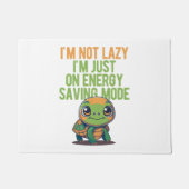 Schattigee schildpad, luie schildpad, in energiebe deurmat (Voorkant)