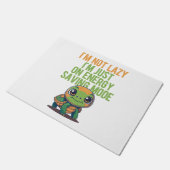 Schattigee schildpad, luie schildpad, in energiebe deurmat (Schuin)