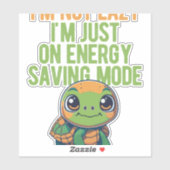 Schattigee schildpad, luie schildpad, in energiebe sticker (Vel)