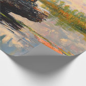 Schattigee Schildpad op een Log Everglades Decoupa Cadeaupapier (Hoek)